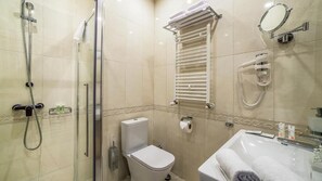 Free toiletries, hair dryer, slippers, towels