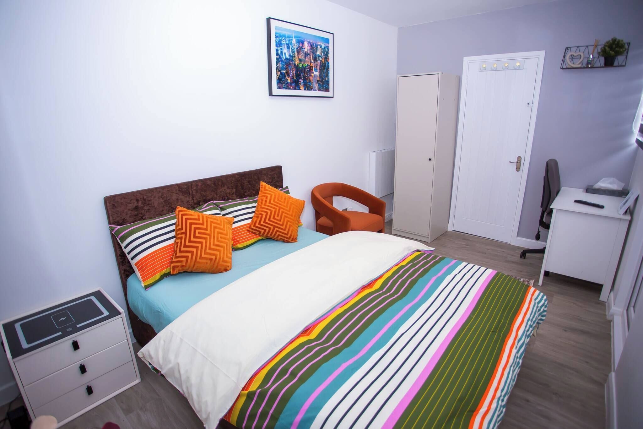 1 bedroom, iron/ironing board, Internet, bed sheets