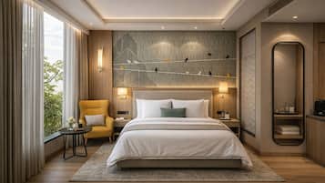 Deluxe Double Room | Minibar, blackout curtains, soundproofing, iron/ironing board