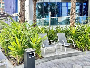 Terrace/patio - FIRST CLASS | 2BR | Burj Khalifa View Elegance (Business Bay)