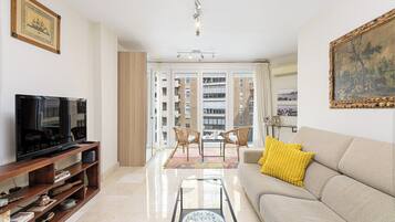 Apartemen Comfort, 1 kamar tidur, tepi pantai | Area keluarga
