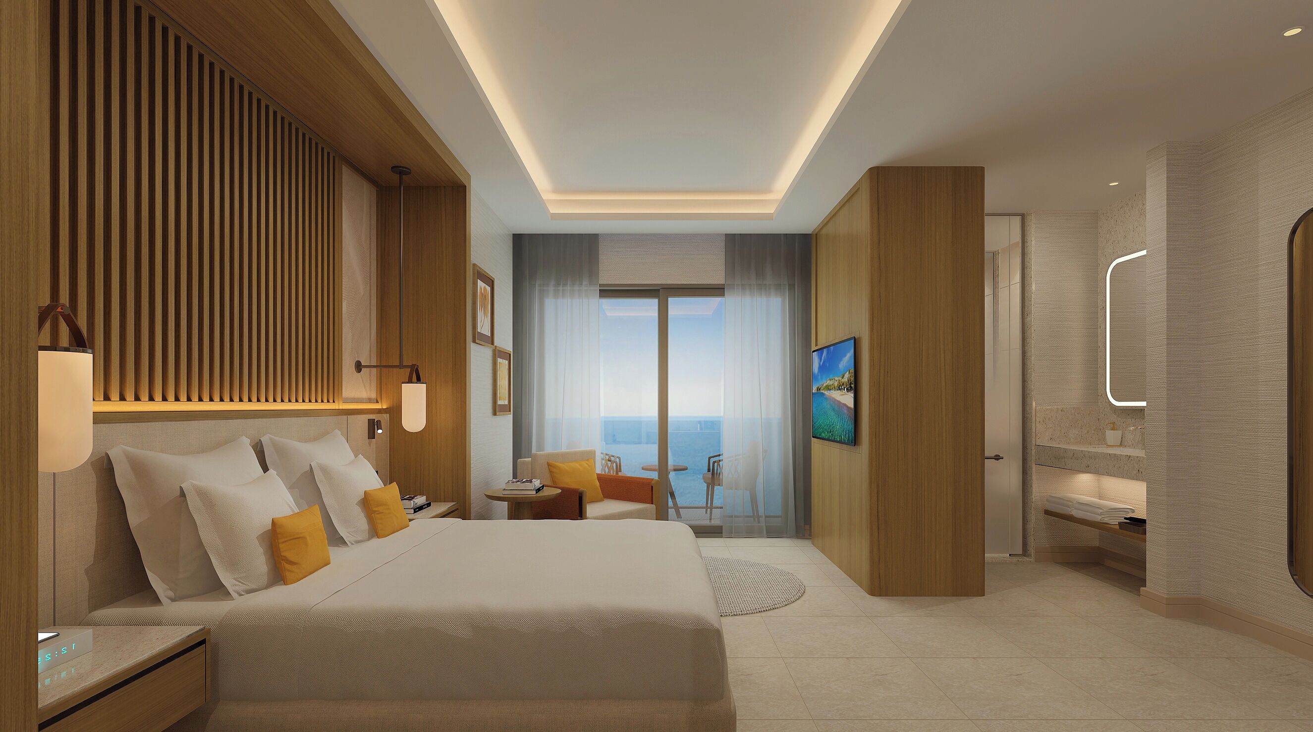 ห้องคอมฟอร์ท, ระเบียง, วิวทะเล