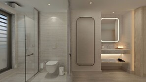 ห้องคอมฟอร์ท, ระเบียง, วิวทะเล | ห้องน้ำ