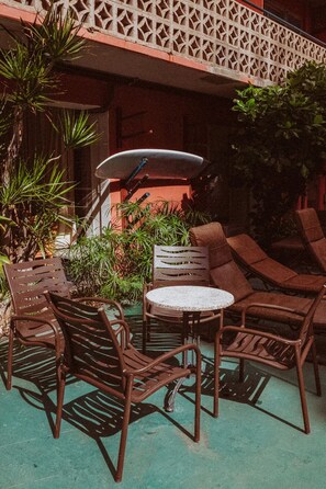 屋外ダイニングエリア