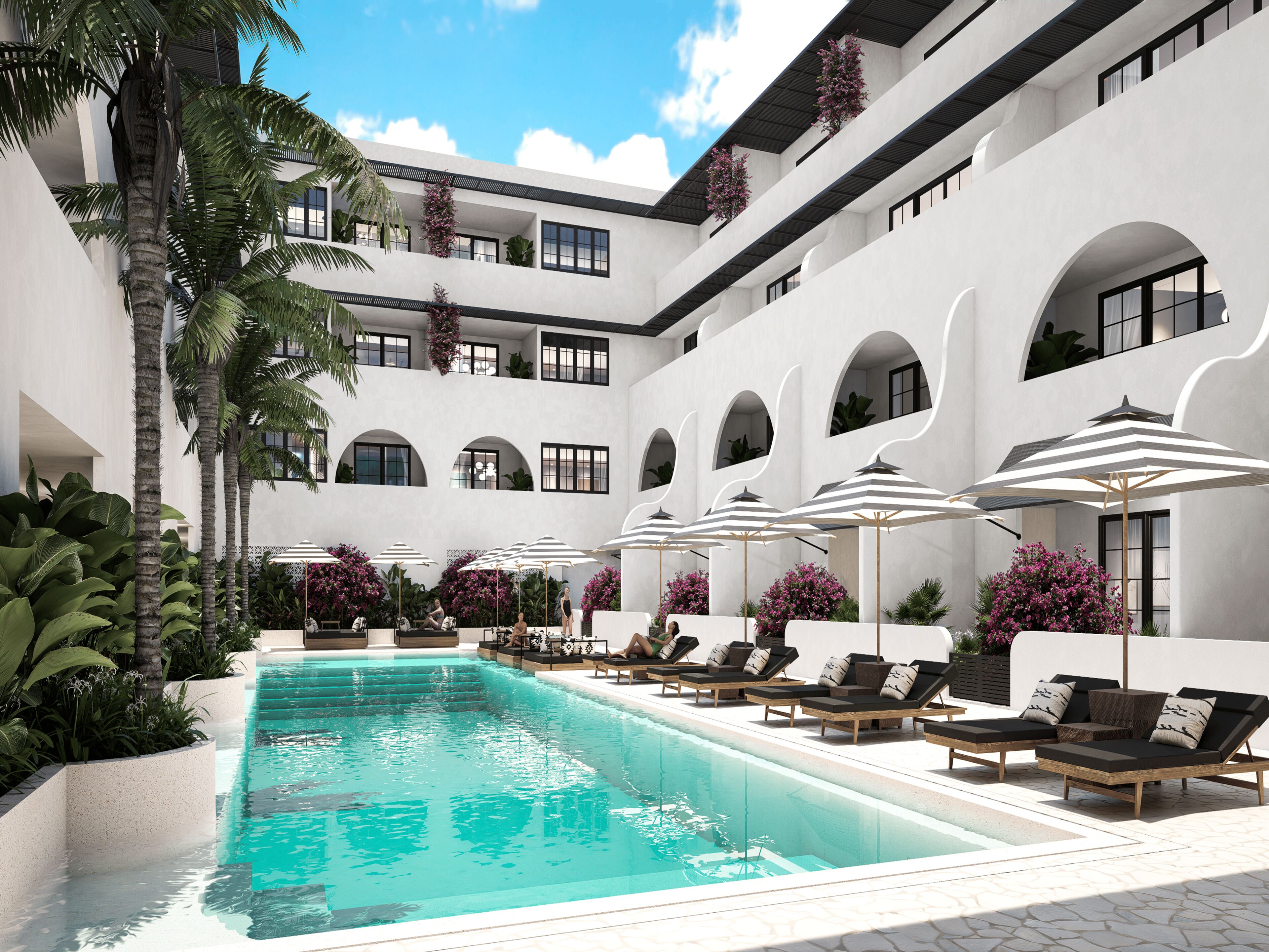 2 outdoor pools