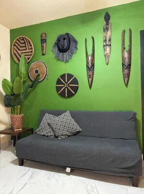 Living area - Superior apartment with balcony, Anchor Suites (Puerto Peñasco)