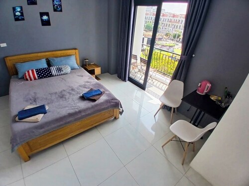 Room hotel suite with balcony and panoramic view in Phu Quoc
