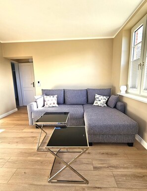 TV, stereo - Haus am Walde - Ground floor - Bright vacation apartment in Haus am Walde on the ground floor, 380 m to the (Wyk auf Föhr)