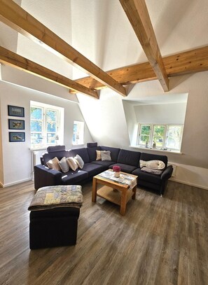 TV, stereo - Noordlicht - Noordlicht vacation apartment in Alkersum: 70 m² with terrace & WLAN (Alkersum)