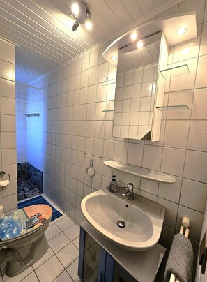 Shower - Kiebitz - Allergy-friendly vacation apartment Kiebitz with balcony near the beach in (Wyk auf Föhr)