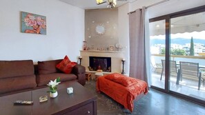 Living area - Cholargos a Spacious 2BR apartment  (Papagou-Holargos)