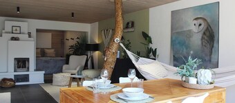 Eulenschlupf, moderne und liebevolle Ferienwohnung mit Garten und Sauna