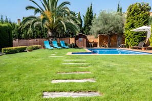 Pool - Casa Monica – Charming House with Garden and Pool Near the Village Center (Calonge)