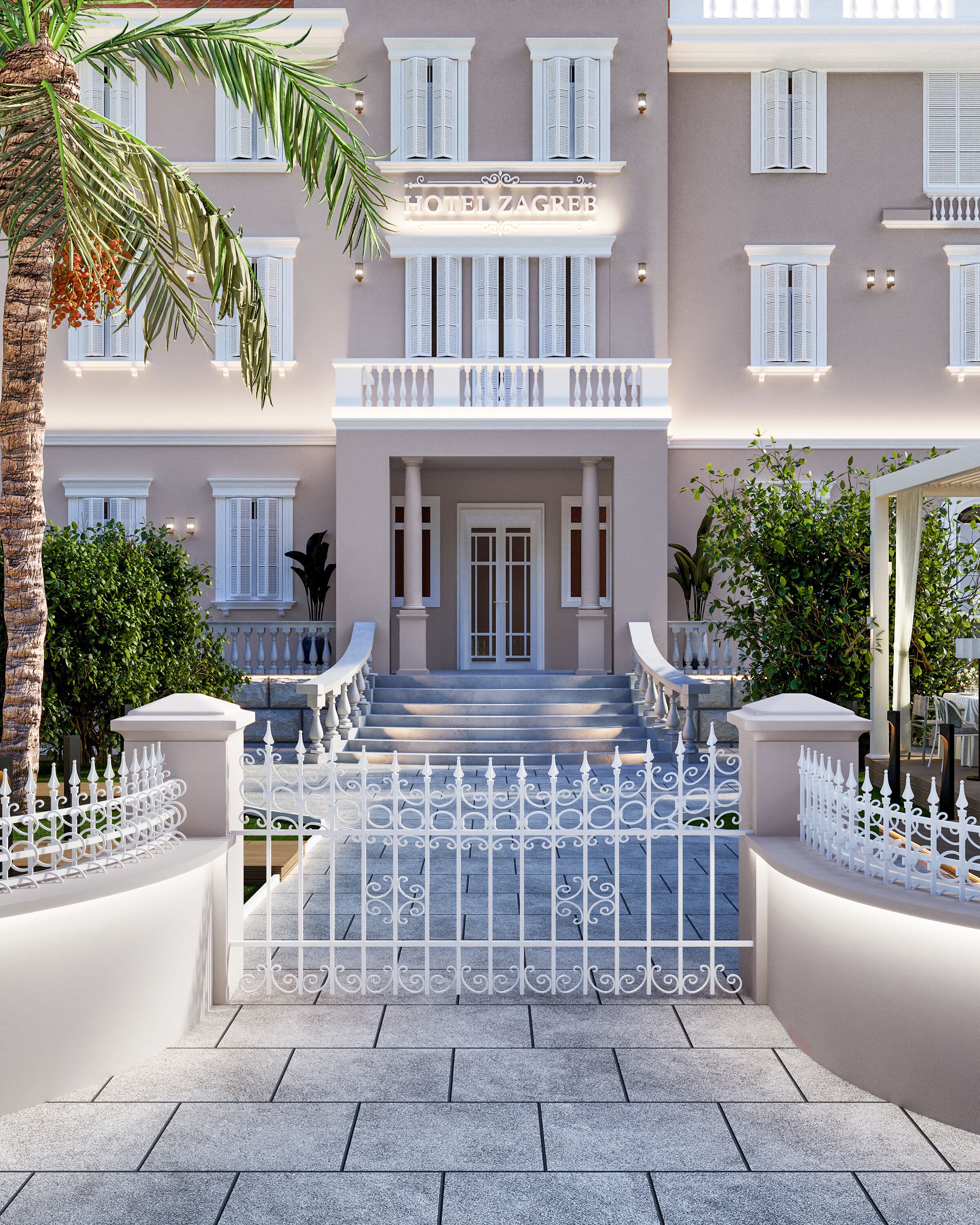 Enceinte de l’hébergement