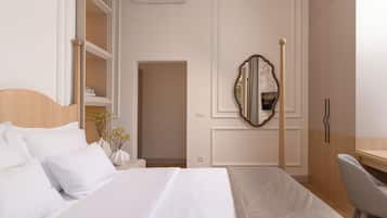 Habitación básica doble | Ropa de cama hipoalergénica, caja fuerte, escritorio y wifi gratis