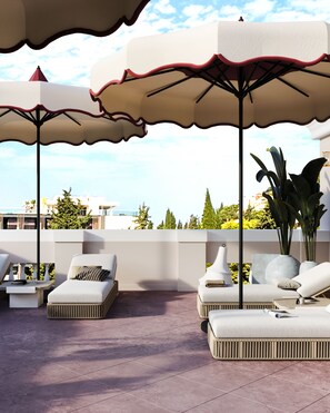 Kamar Quadruple Keluarga | Teras/patio