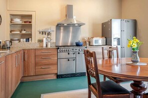 Fridge, microwave, dishwasher, high chair