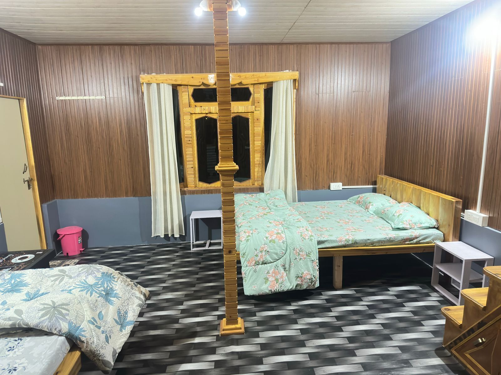 Casa de campo família, vista para o pátio