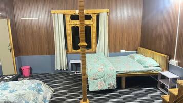 Casa de campo família, vista para o pátio