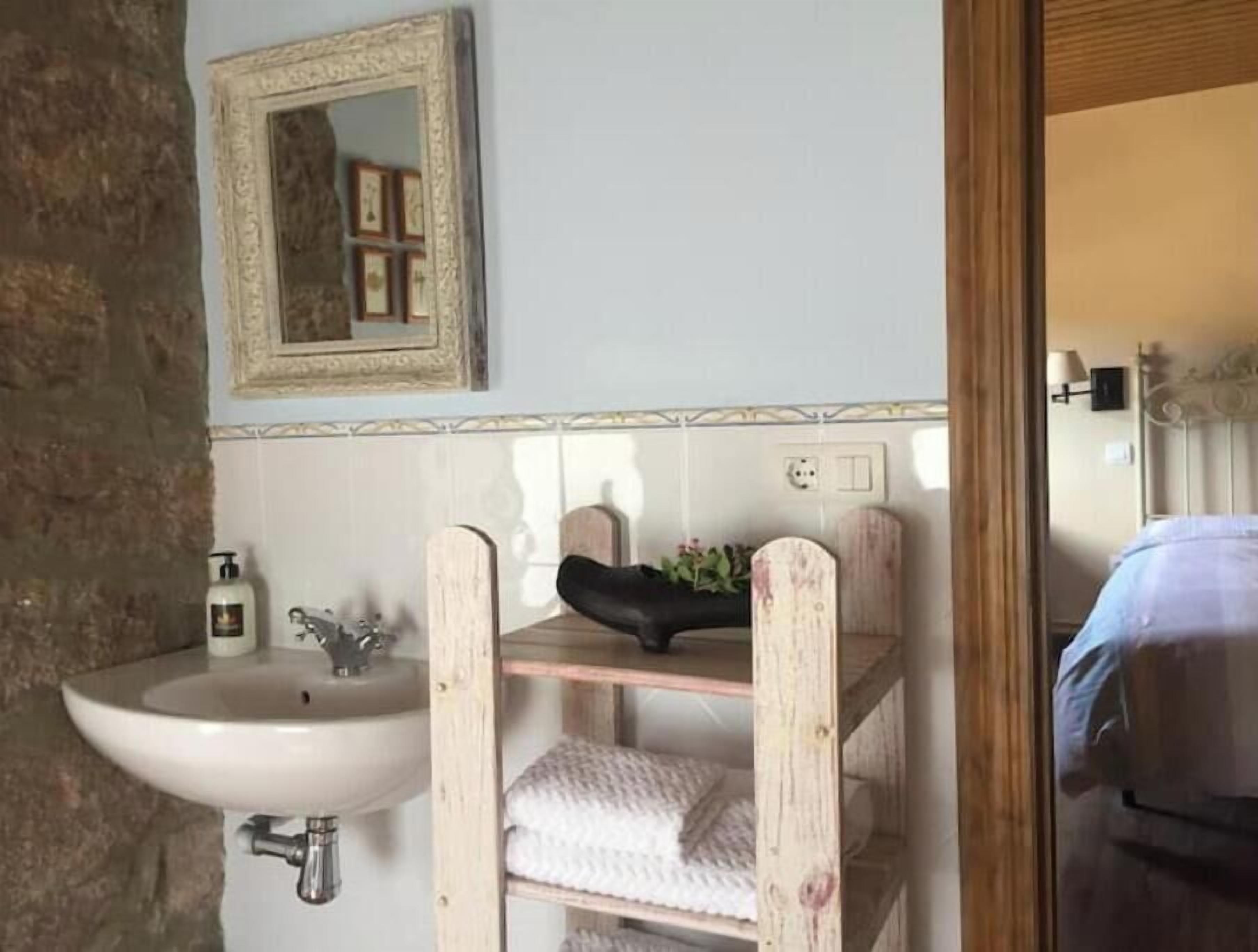Shower, hair dryer, soap