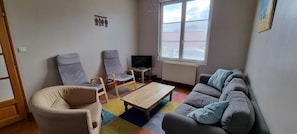 Living area - Villa Calot, House near the ocean, parking, Wi-Fi (Berck)