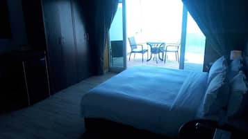 Deluxe tweepersoonskamer, uitzicht op het strand