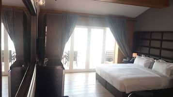 Deluxe tweepersoonskamer, uitzicht op het strand