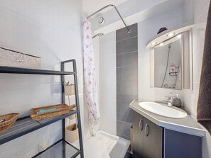 Hair dryer - Apartment with parking - 4 guests, garden view (Vieux-Boucau-les-Bains)