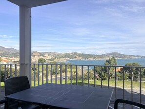 Outdoor dining - Apartment panoramic sea view - 4 guests (Banyuls-sur-Mer)