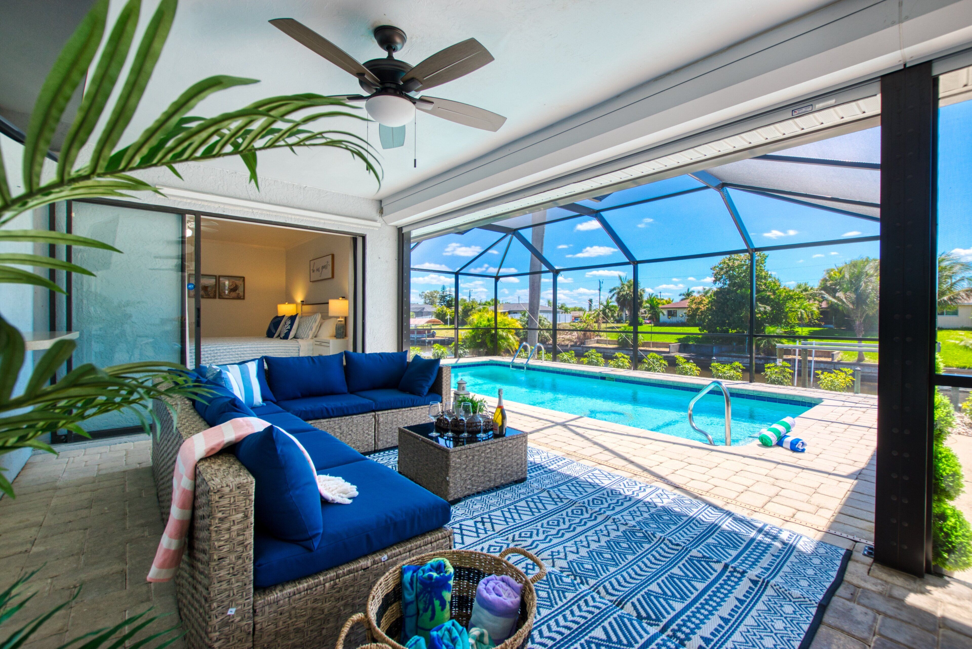 A heated pool