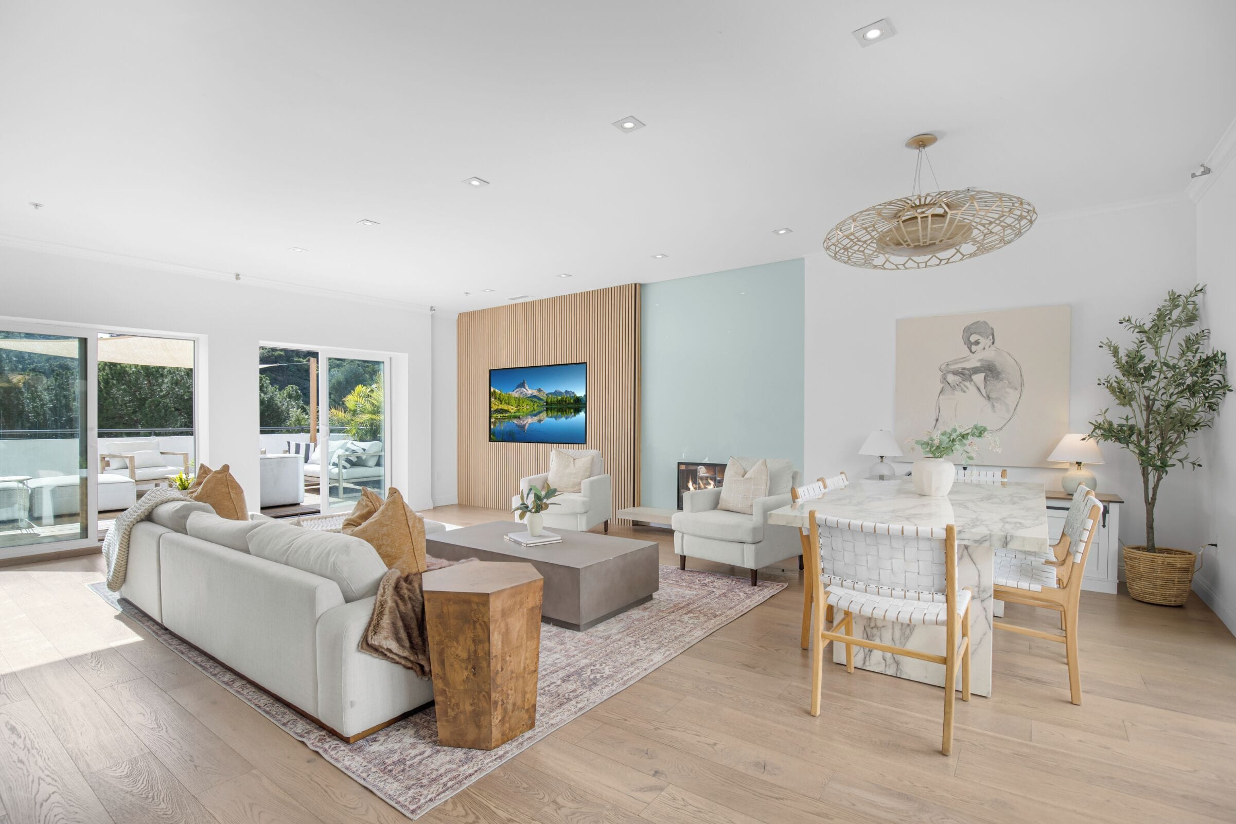 Casa superluxo, várias camas, acesso à piscina, vista para a montanha (Laurel Ridge) | Área de estar