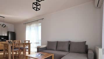 Basic Apartment, Balcony, Lake View | Living area