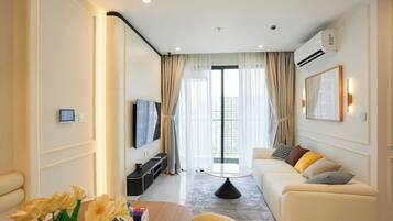 Premium bedding, memory foam beds, blackout drapes, soundproofing