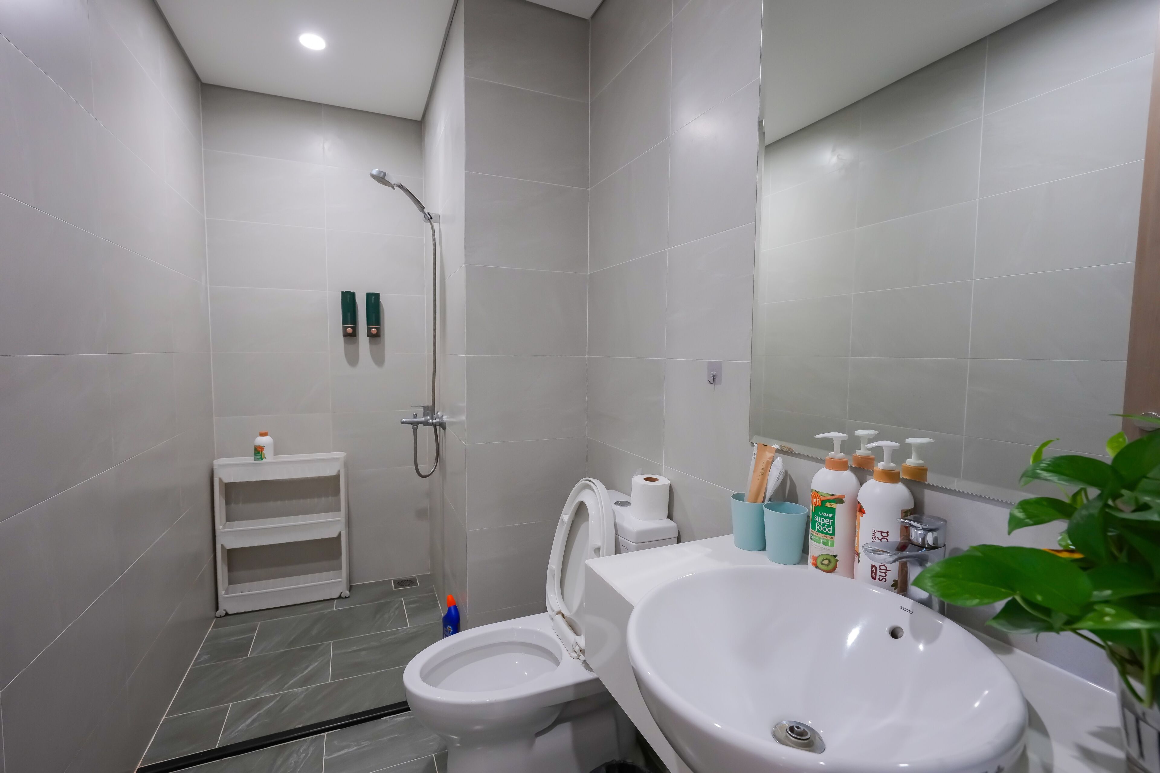 Monolocale, vista cortile | Bagno