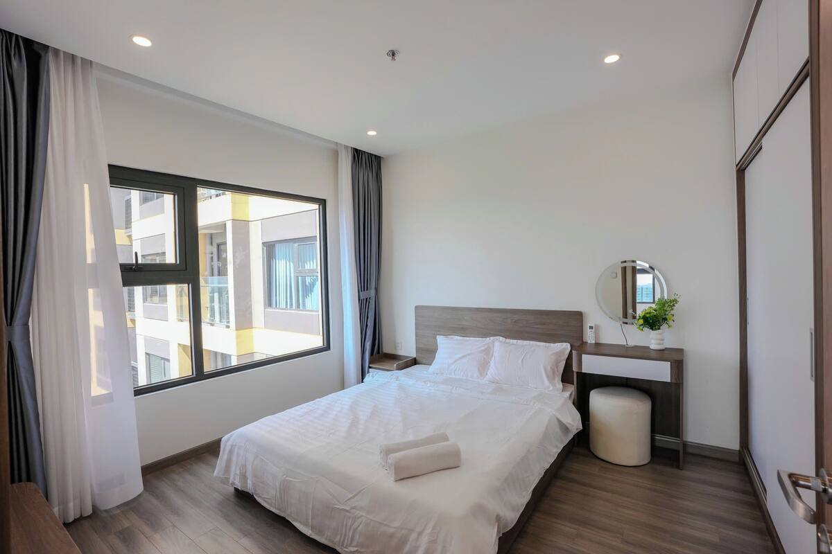 Apartment, 3 Bedrooms, Balcony | Premium bedding, memory-foam beds, desk, blackout curtains