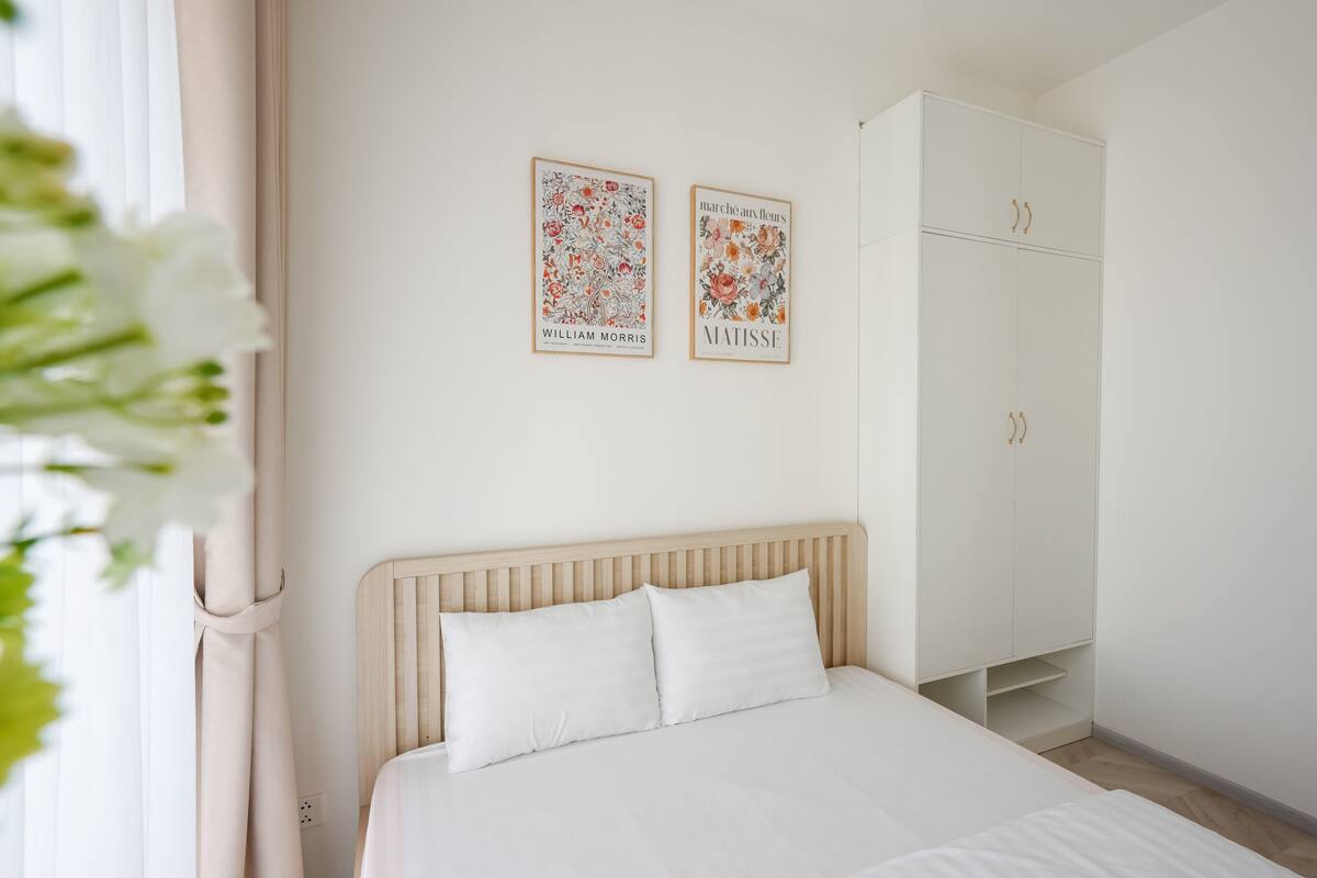Apartment, 2 Bedrooms, Garden View | Premium bedding, memory-foam beds, desk, blackout curtains