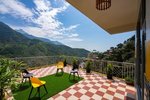 Deluxe-Vierbettzimmer | Blick vom Balkon