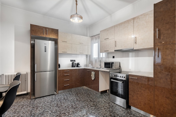 Appartement supérieur, vue sur la mer | Cuisine privée