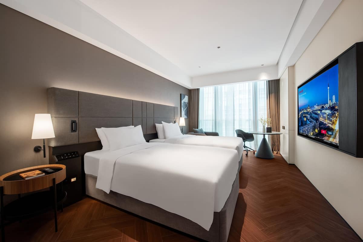 Quarto duplo superior, vista para a cidade