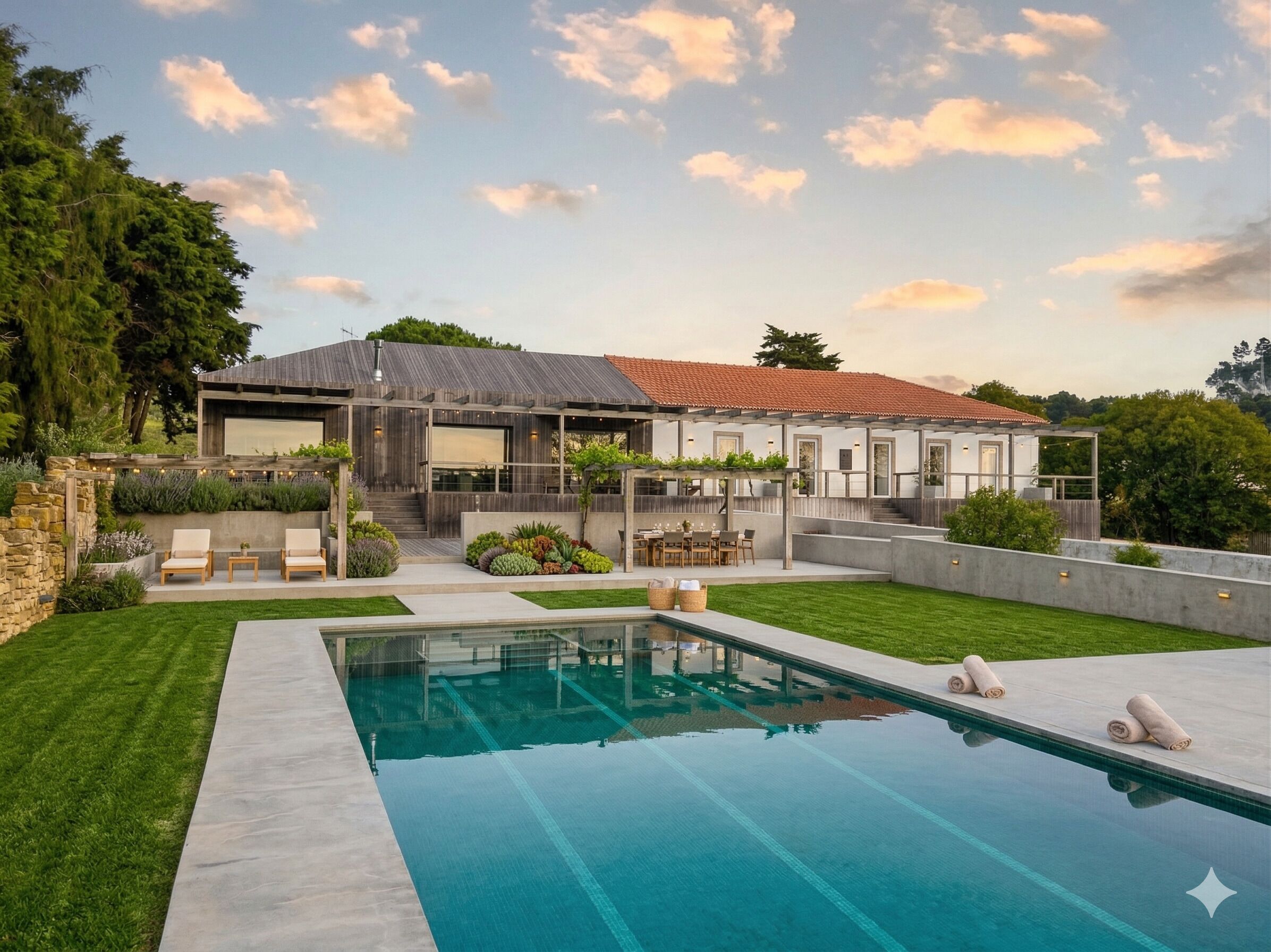 Luksus-hus - udsigt til have | Pool