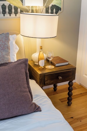 Chambre Double Deluxe, vue jardin | Literie de qualité supérieure, couette en duvet d'oie