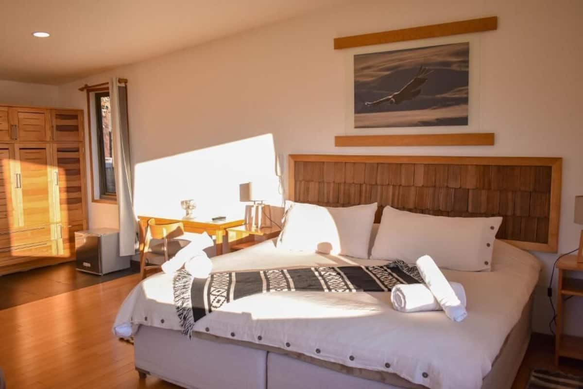 Quarto triplo superior, vista para a montanha