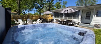 Price Improvement Large fenced yard fire pit hot tub game room