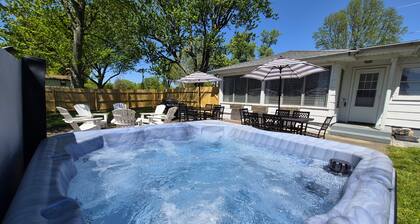 Price Improvement Large fenced yard fire pit hot tub game room