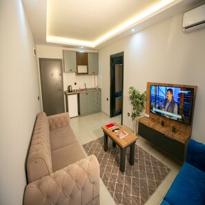 Classic Apartment, City View | Living area