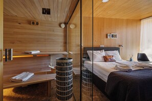 Luxury Mobile Home, Multiple Bedrooms, Mountainside (Theodosius Glamping Private Sauna) | 1 bedroom, free WiFi, bed sheets - Theodosius Glamping Mobile Home (Vipava)
