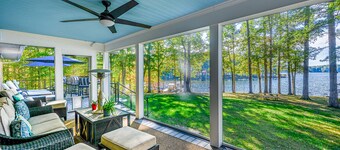 Lakefront Home with Private Dock, Hot Tub, Fireplace, & Central A/C - Free WiFi