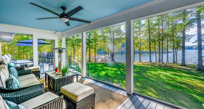 Lakefront Home with Private Dock, Hot Tub, Fireplace, & Central A/C - Free WiFi