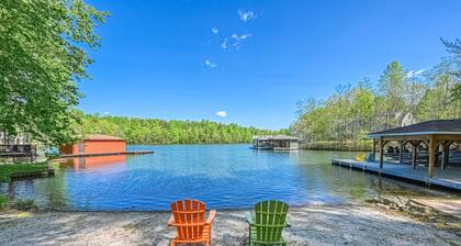 Secluded lakefront home w/private beach, deck, gas grill, firepit, lake views