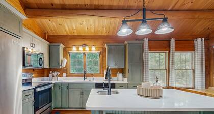 Relaxing lakeside cabin with private dock, firepit, boat ramp and water access